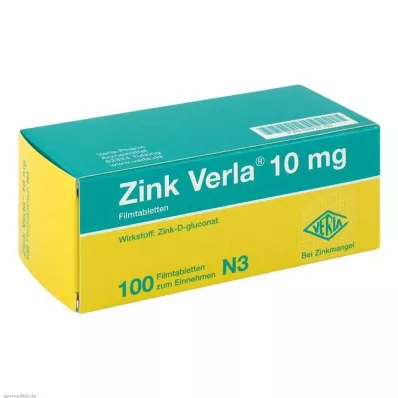 Zinc Verla® 10 mg tabletki powlekane, 100 szt Zinc Verla® 10 mg tabletki powlekane, 100 szt