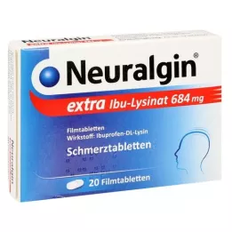 NEURALGIN dodatkowe tabletki powlekane lizynianu Ibu, 20 szt