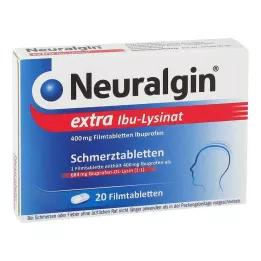 NEURALGIN dodatkowe tabletki powlekane lizynianu Ibu, 20 szt