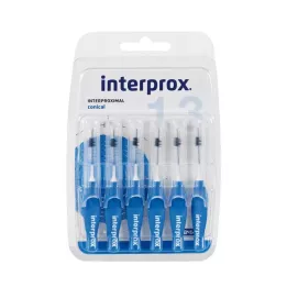 INTERPROX stożkowa niebieska szczoteczka międzyzębowa Blis, 6 szt
