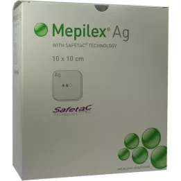 MEPILEX Opatrunek z pianki Ag 10x10 cm sterylny, 10 szt