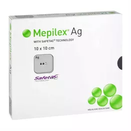 MEPILEX Opatrunek z pianki Ag 10x10 cm sterylny, 10 szt