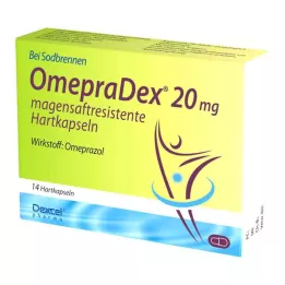 Omepradex 20 mg kapsułki dojelitowe twarde, 14 szt