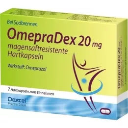 OMEPRADEX Kapsułki twarde powlekane dojelitowo 20 mg, 7 szt