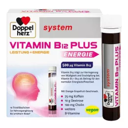 DOPPELHERZ Ampułki do picia z systemem Vitamin B12 Plus, 10 x 25 ml