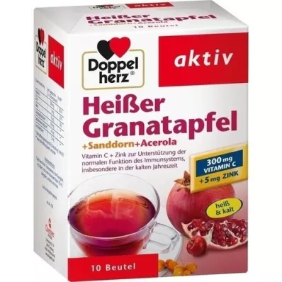 DOPPELHERZ gorący granat + rokitnik + acerola, 10 szt