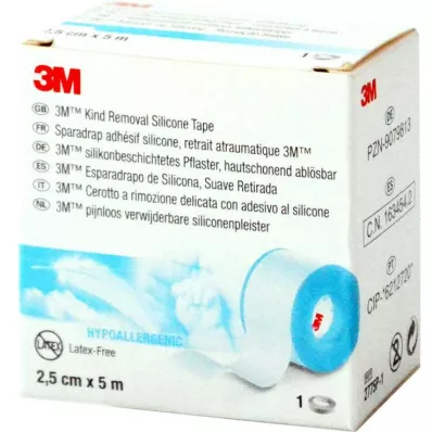 3M plaster silikonowy w rolce 2,5 cmx5 m, 1 szt 3M plaster silikonowy w rolce 2,5 cmx5 m, 1 szt