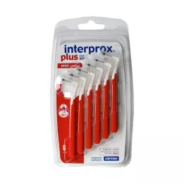 INTERPROX plus mini stożkowa czerwona szczoteczka międzyzębowa, 6 szt
