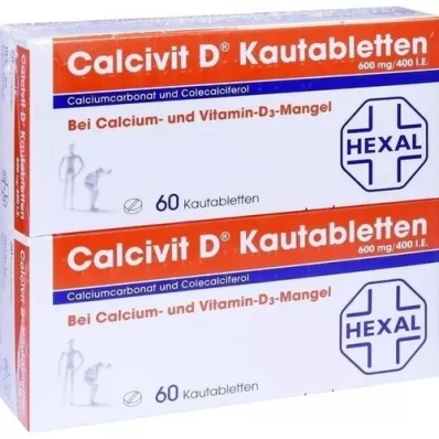 CALCIVIT D Tabletki do żucia, 120 szt