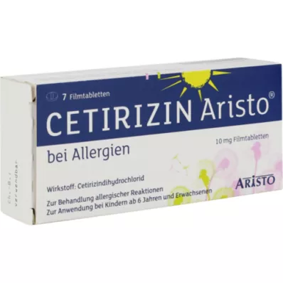 CETIRIZIN Aristo na alergie 10 mg tabletki powlekane, 7 szt