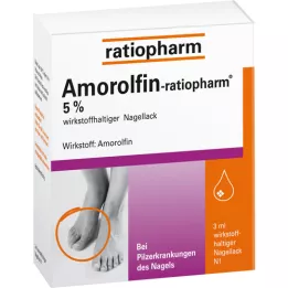 AMOROLFIN-ratiopharm 5% aktywny składnik lakieru do paznokci, 3 ml
