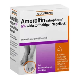 AMOROLFIN-ratiopharm 5% lakier do paznokci zawierający substancję czynną, 5 ml