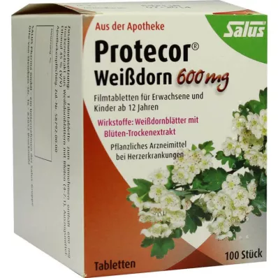 PROTECOR Hawthorn 600 mg tabletki powlekane, 100 kapsułek