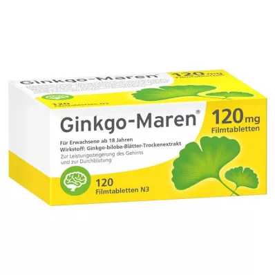 Ginkgo-Maren 120 mg tabletki powlekane, 120 szt Ginkgo-Maren 120 mg tabletki powlekane, 120 szt