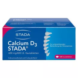 CALCIUM D3 STADA 600 mg/400 j.m. Tabletki do żucia, 120 szt