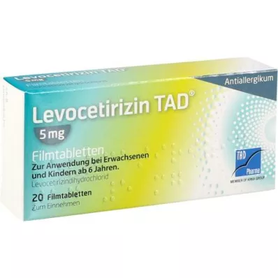 LEVOCETIRIZIN TAD Tabletki powlekane 5 mg, 20 szt