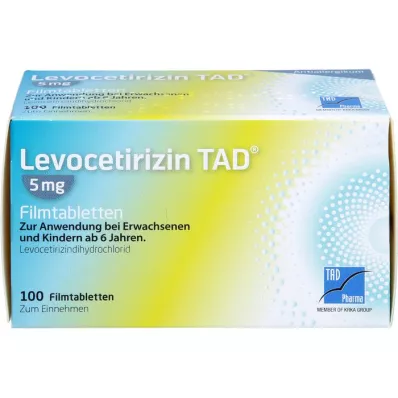 LEVOCETIRIZIN TAD Tabletki powlekane 5 mg, 100 szt