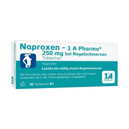 [1a Pharma 250 mg na bóle miesiączkowe, 30 szt