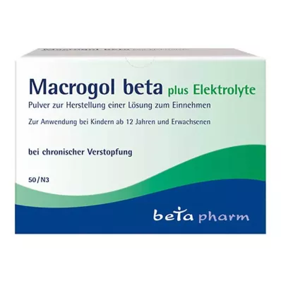 MACROGOL beta plus elektrolity Plv.z.H.e.L.z.Einn., 50 szt MACROGOL beta plus elektrolity Plv.z.H.e.L.z.Einn., 50 szt