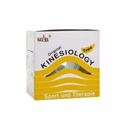 NASARA Taśma kinezjologiczna 5 cmx5 m żółta, 1 szt