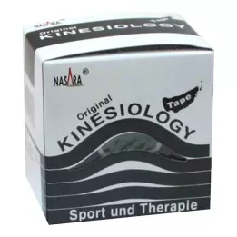 NASARA Taśma kinezjologiczna 5 cm x 5 m czarna, 1 szt