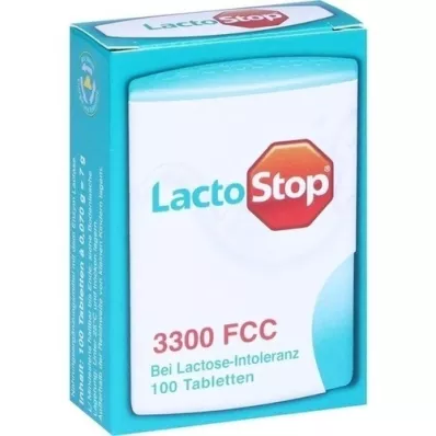 LACTOSTOP 3,300 FCC Dozownik na tabletki, 100 szt