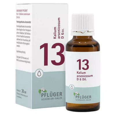 Biochemia Pflueger 13 arsen potasowy.D 6 kropli, 30 ml