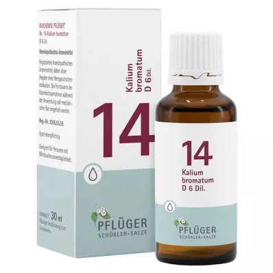 Biochemia Pflueger 14 bromian potasu.D 6 kropli, 30 ml