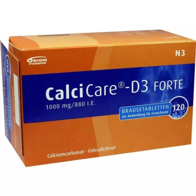 Calcicare D3 forte tabletki musujące, 120 szt
