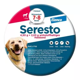 SERESTO 4,50g + 2,03g Obroża dla psów o wadze od 8 kg, 1 szt