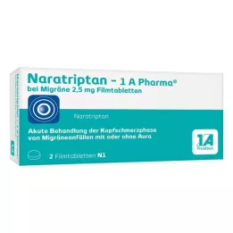 NARATRIPTAN-1A Pharma na migrenę 2,5 mg tabletki powlekane, 2 szt