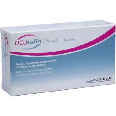 OCUSALIN 5% UD Krople do oczu, 50 x 0,5 ml