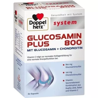 DOPPELHERZ Kapsułki systemowe Glucosamine Plus 800, 60 szt