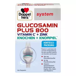 DOPPELHERZ Glukozamina Plus 800 kapsułek systemowych, 120 kapsułek
