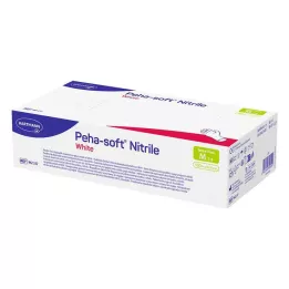 PEHA-SOFT nitrylowe białe Unt.Hands.niesterylne pf M, 100 szt