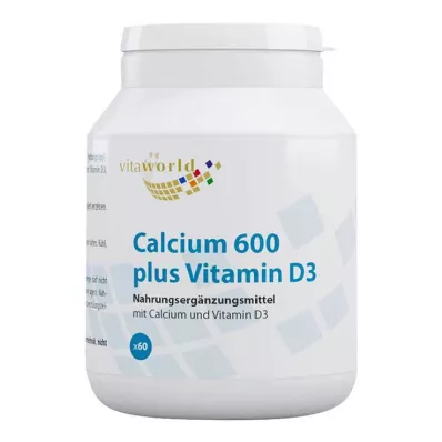 CALCIUM Tabletki 600 plus D3, 60 szt