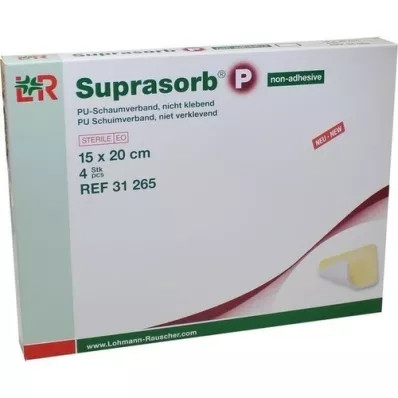 SUPRASORB P PU-Pianka samoprzylepna 15x20 cm, 4 szt