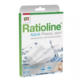 RATIOLINE aqua Shower Plaster Plus 10x15 cm sterylny, 5 szt