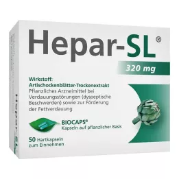 HEPAR-SL Kapsułki twarde 320 mg, 50 szt
