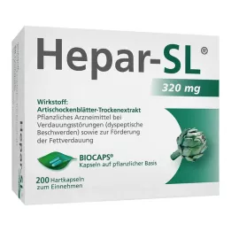 HEPAR-SL Kapsułki twarde 320 mg, 200 szt