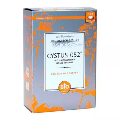 Cystus 052 Organiczne pastylki do ssania na gardło Miód Pomarańczowy, 132 szt Cystus 052 Organiczne pastylki do ssania na gardło Miód Pomarańczowy, 132 szt