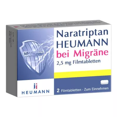 Naratryptan HEUMANN na migrenę 2,5 mg tabletki powlekane, 2 szt