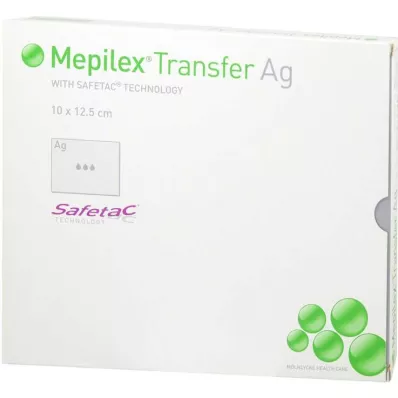 MEPILEX Opatrunek z pianki transferowej Ag 10x12,5 cm, 5 szt MEPILEX Opatrunek z pianki transferowej Ag 10x12,5 cm, 5 szt