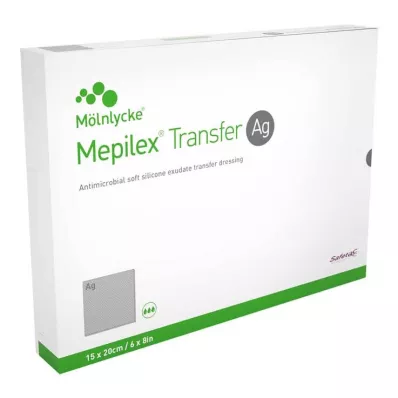 MEPILEX Opatrunek piankowy Transfer Ag 15x20 cm sterylny, 10 szt MEPILEX Opatrunek piankowy Transfer Ag 15x20 cm sterylny, 10 szt