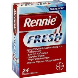 RENNIE FRESH Tabletki do żucia, 24 szt