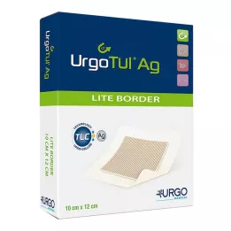 URGOTÜL Opatrunek Ag Lite Border 10x12 cm, 10 szt
