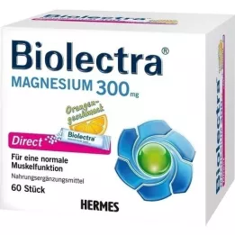 BIOLECTRA Magnesium 300 mg Direct Orange Sticks, 60 szt