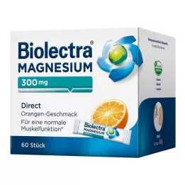 BIOLECTRA Magnesium 300 mg Direct Orange Sticks, 60 szt