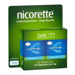 NICORETTE pastylki do ssania freshmint 2 mg prasowane, 80 szt