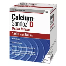 CALCIUM SANDOZ D Osteo intensywne tabletki do żucia, 120 szt